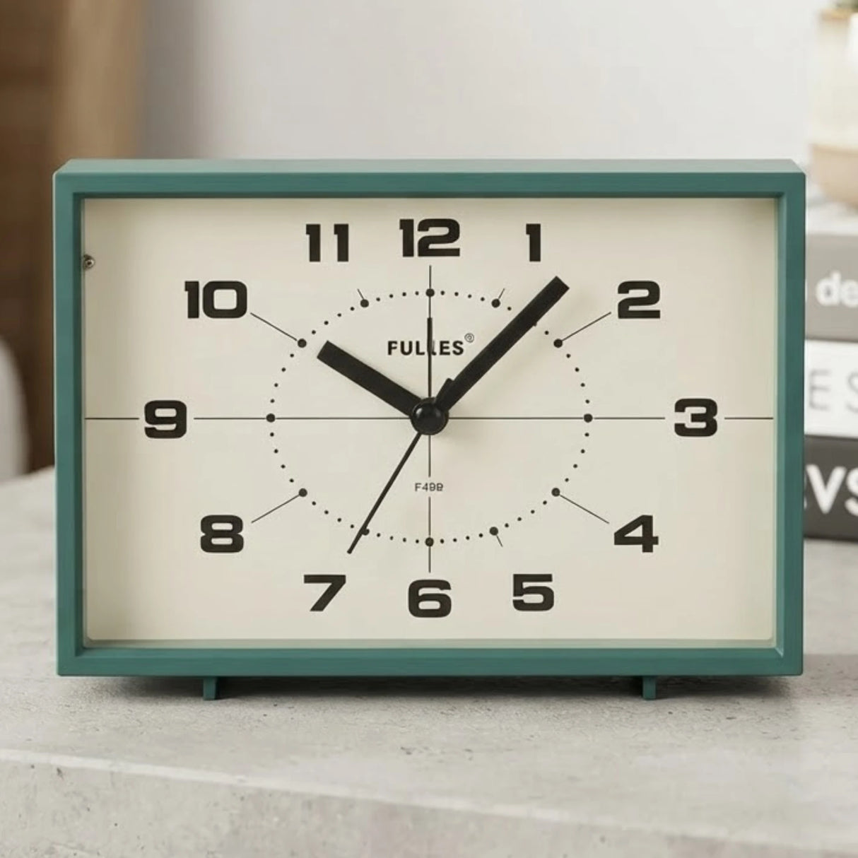 alarm clock rectangle green 6''x4'' china