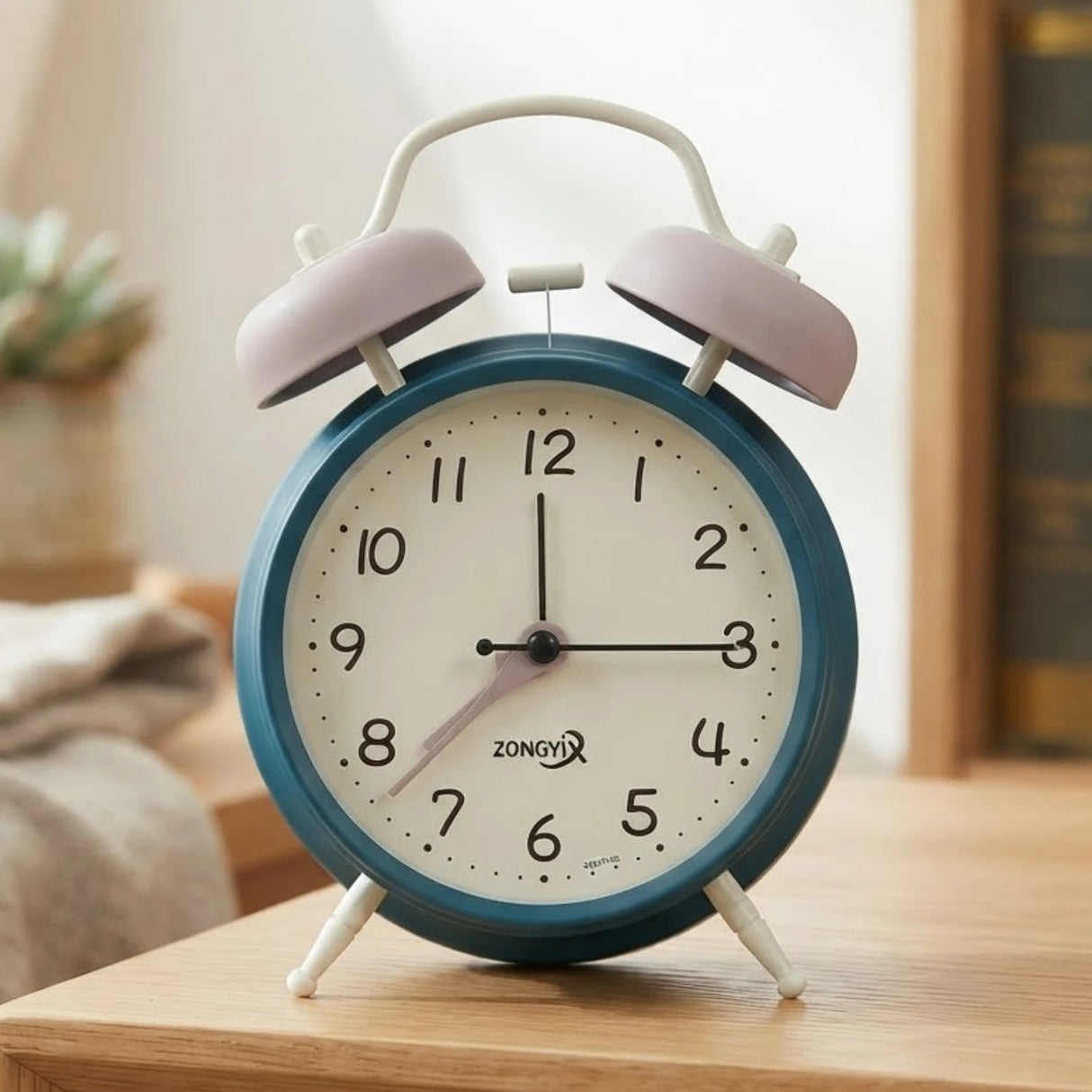 alarm clock green & pink bell china