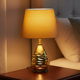 table lamp metal golden led cnc a9 21.5"x12"