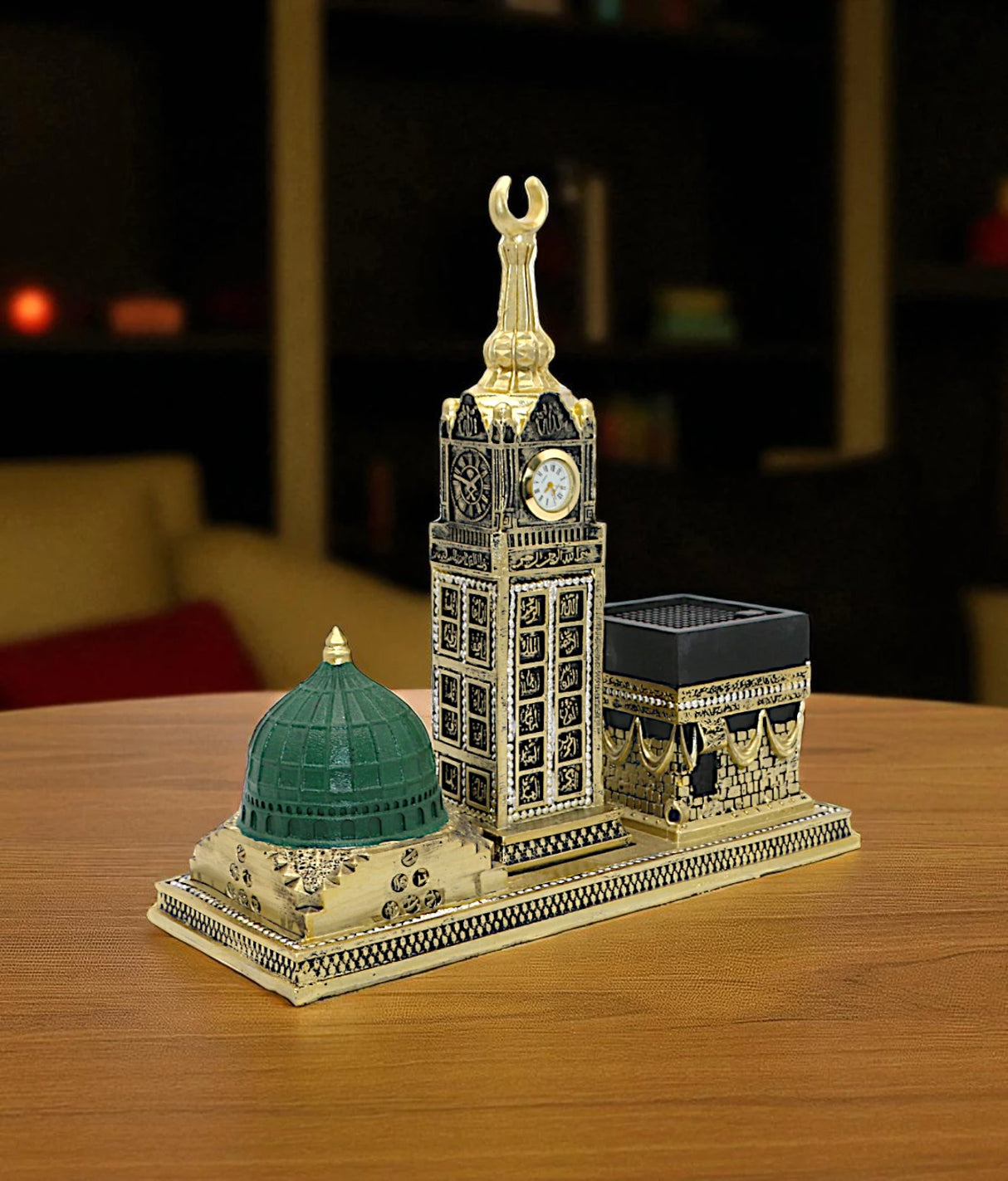 islamic kaba & clock tower resin china "11x10"