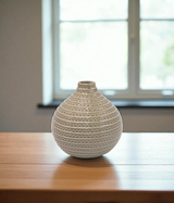 ceramic vase surahi light brown china "6x3"