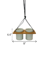 ceramic flower pot hanging 2s china "4.4x8"