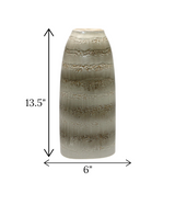 ceramic vase white large china "13.5x6"