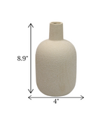 ceramic vase off white large china "8.9x4"