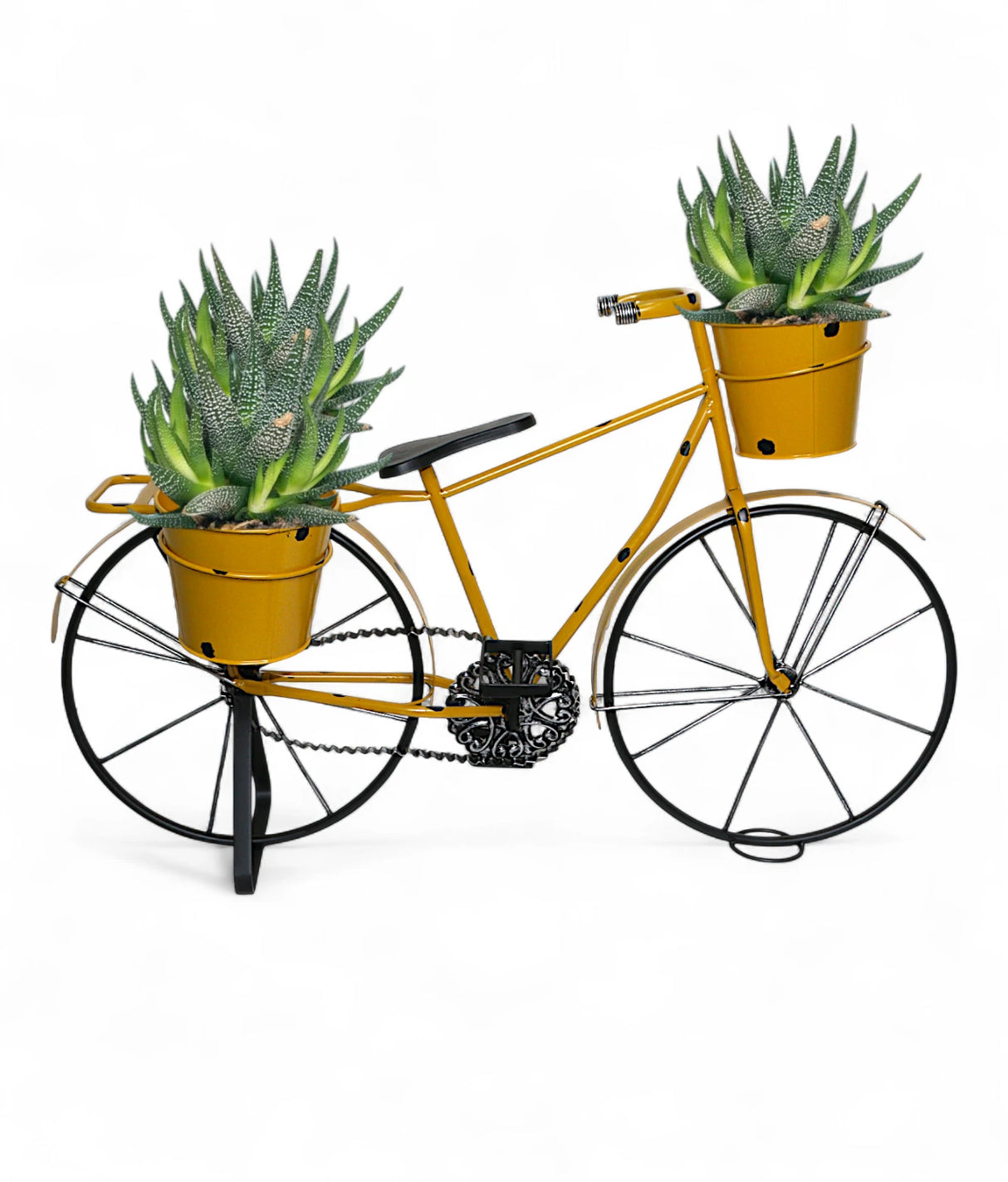 metal cycle planter yellow 3s china "20x32"