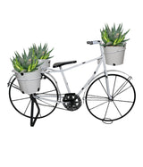 metal cycle planter white 3s china "20x32"