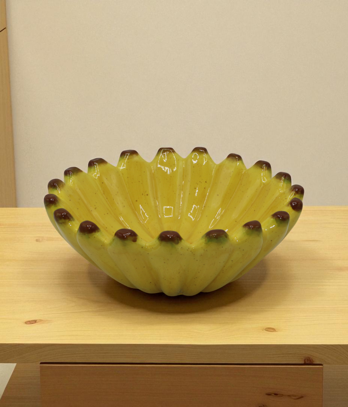ceramic banana bowl china "3x8.1"