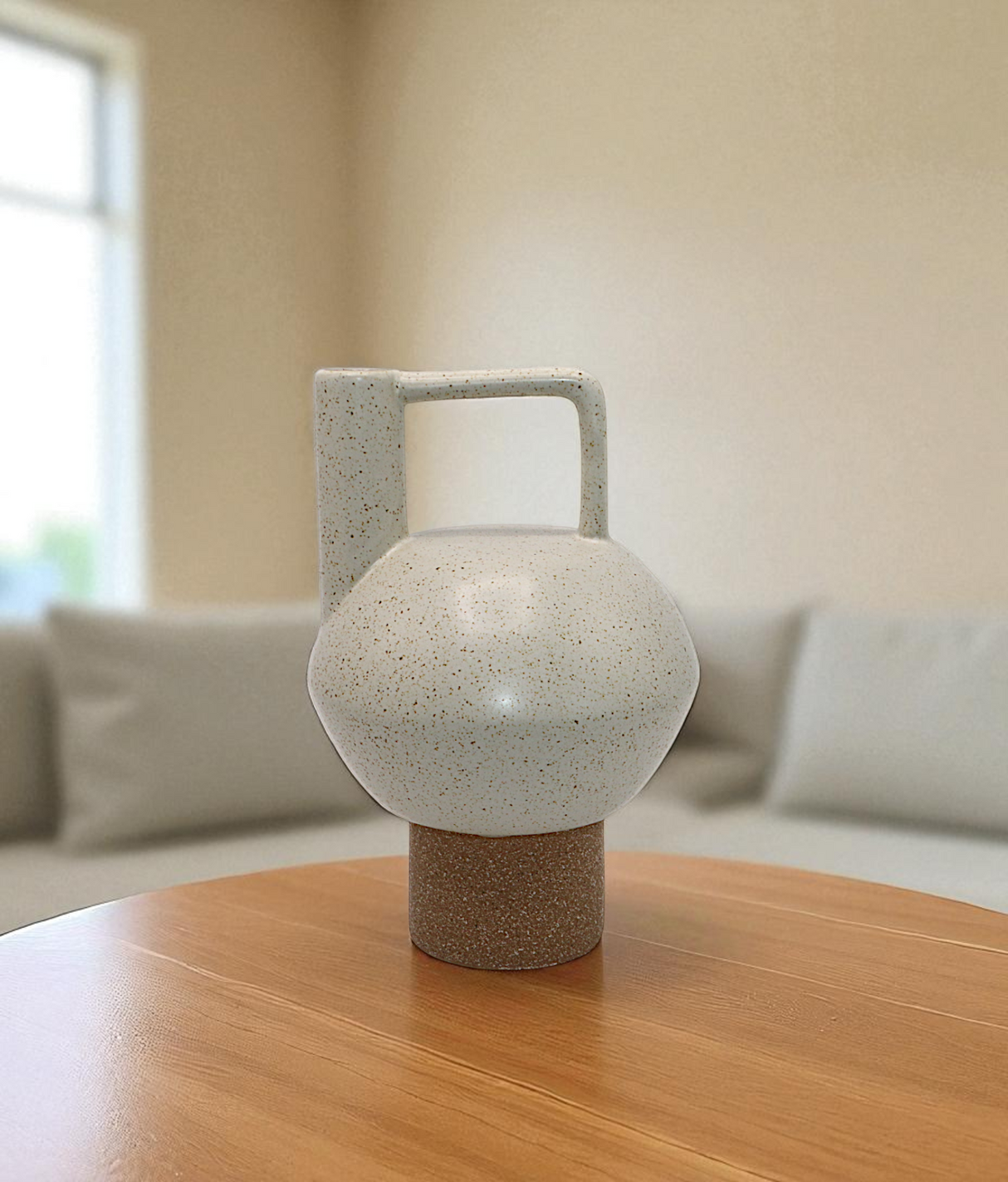 ceramic vase white china "8x3"