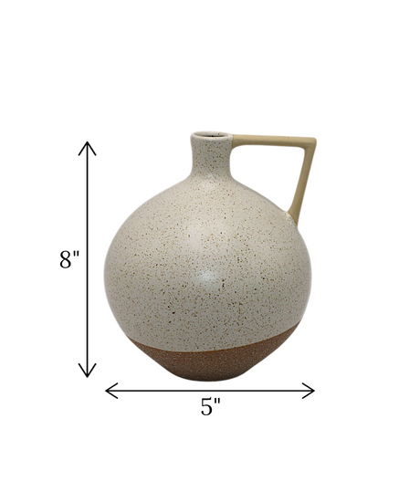 ceramic vase 2tone china "8x5"