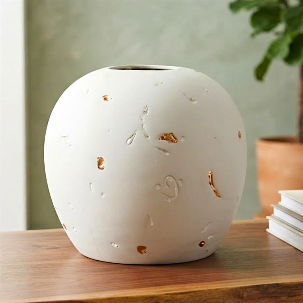ceramic vase white china