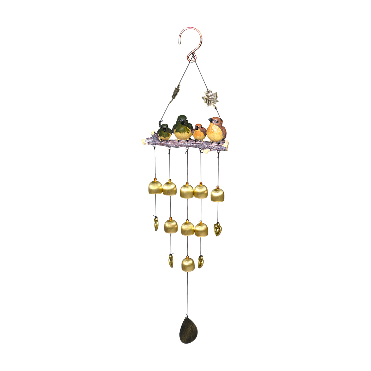 tree air bell hanging with 4 sparrow china