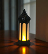 led candle lantern black china "7.5x2.9'