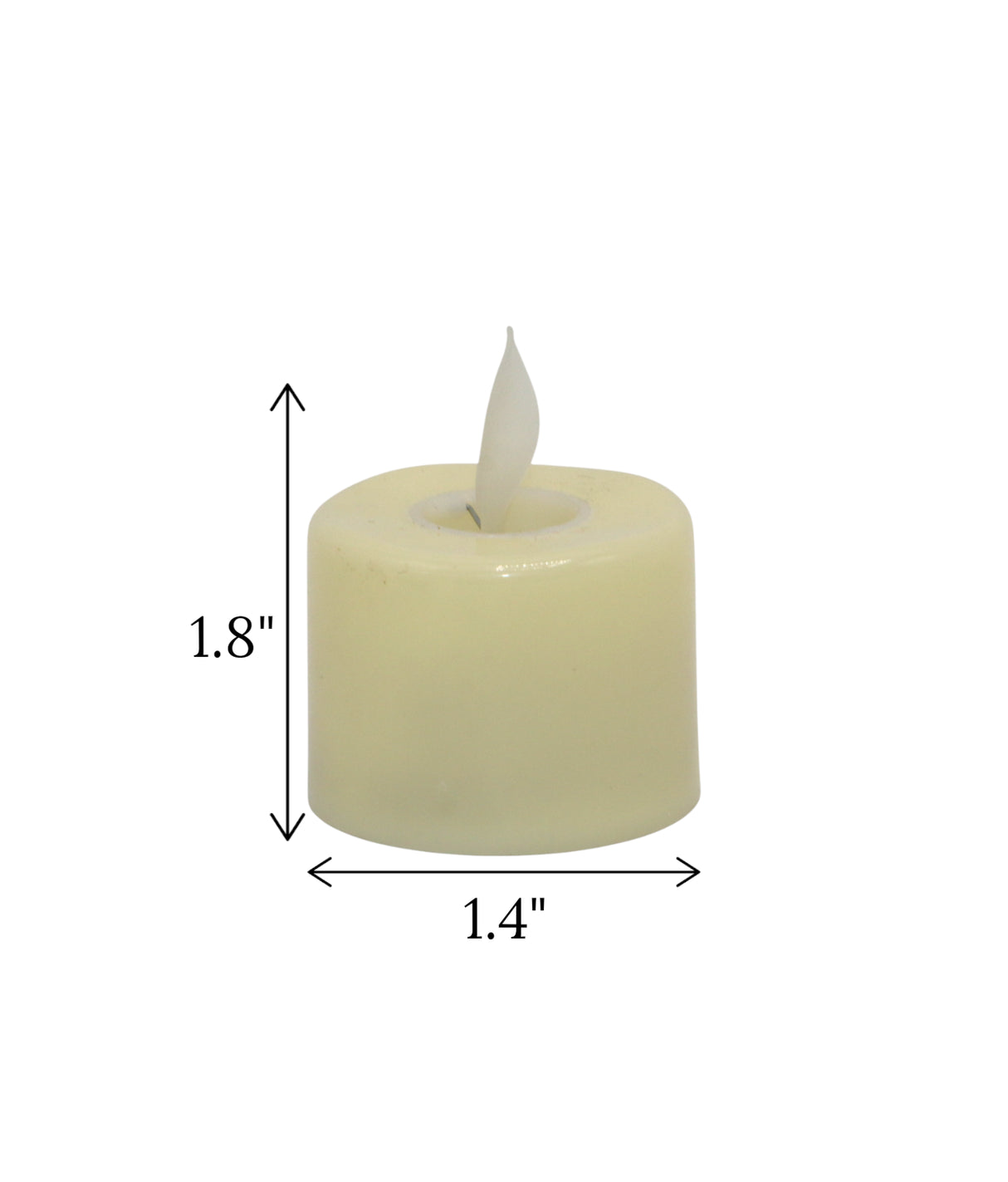 led mini candle flame china "1.8x1.4"