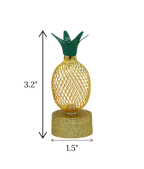 led candle pineapple glitter 1pc china"3.2x1.5"