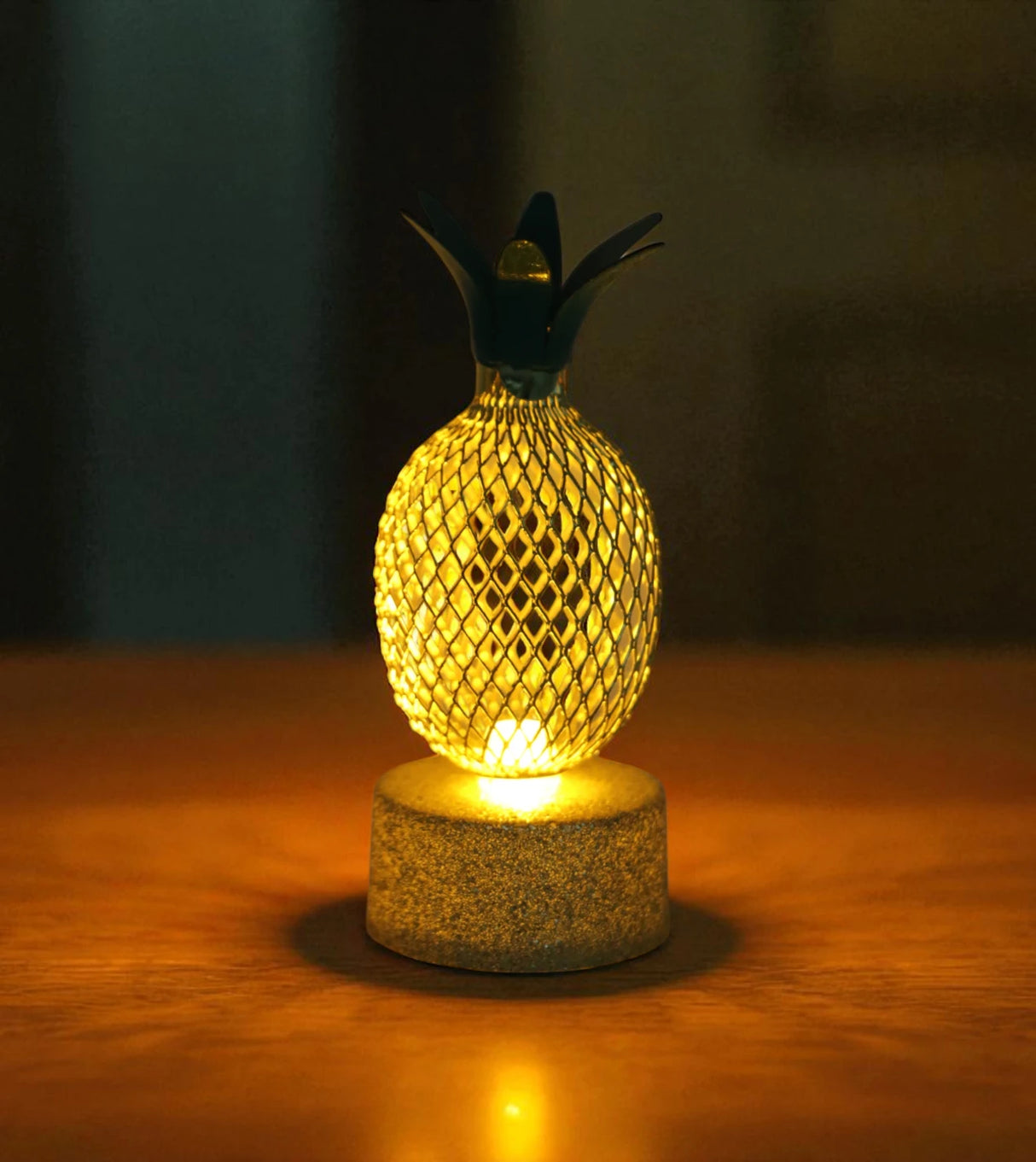 led candle pineapple glitter 1pc china"3.2x1.5"