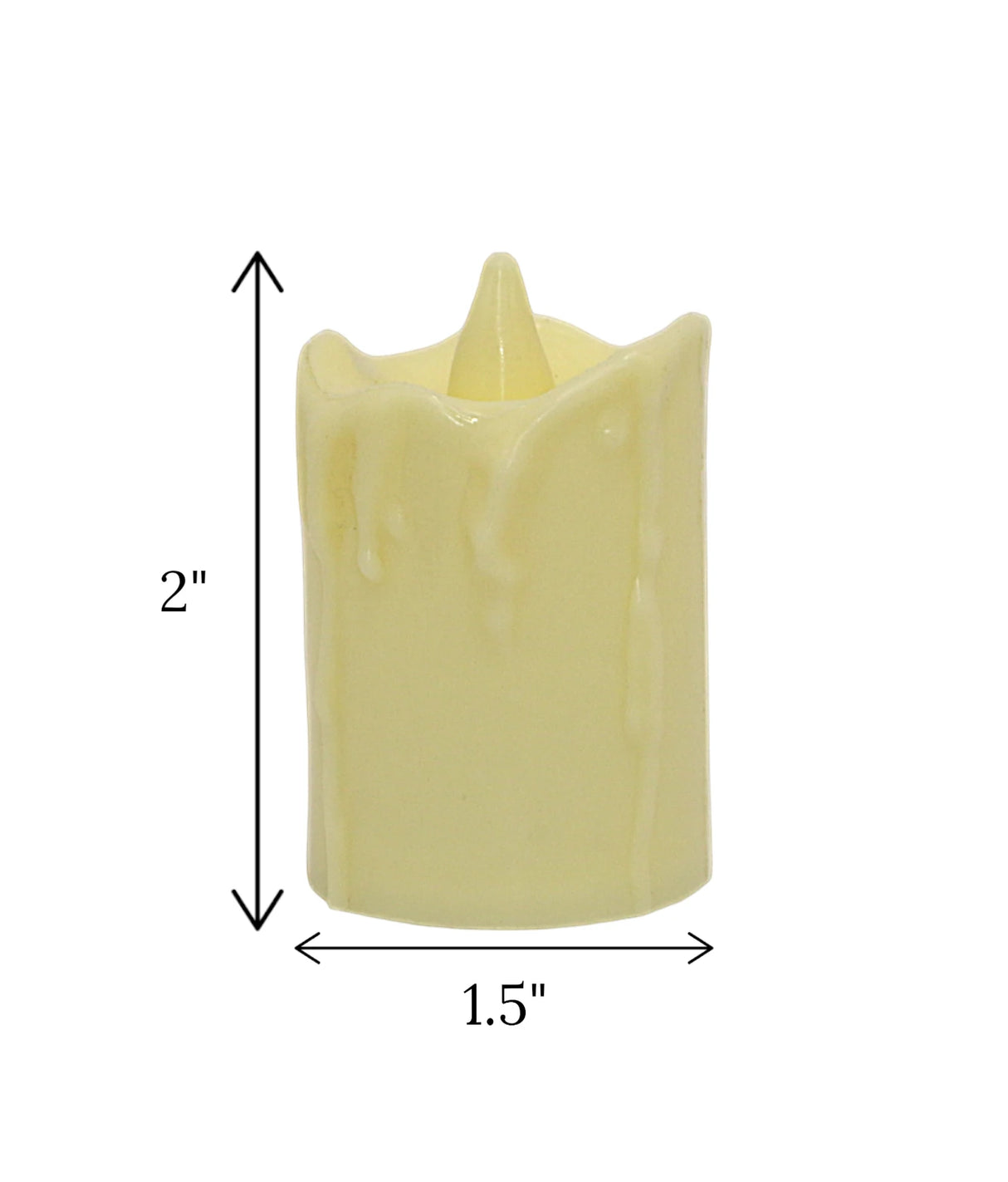 led candle flameless small china "2x1.5"