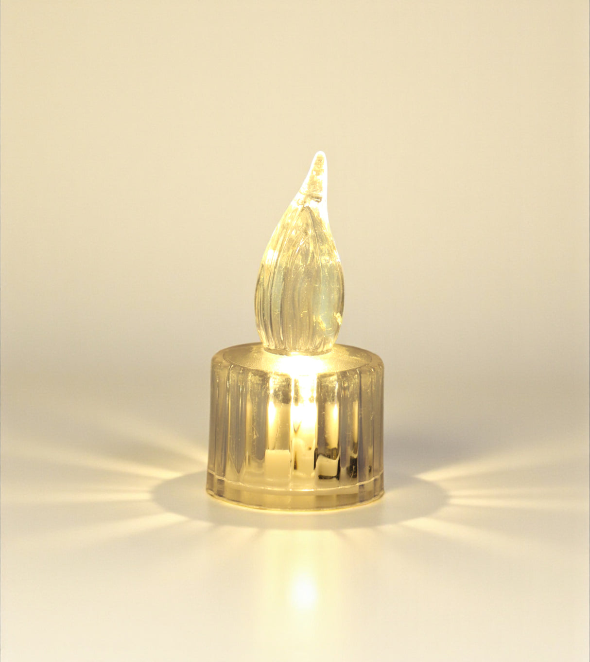 led candle transparent vertical stripe small china "3x1.4"