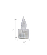 led candle transparent vertical stripe small china "3x1.4"