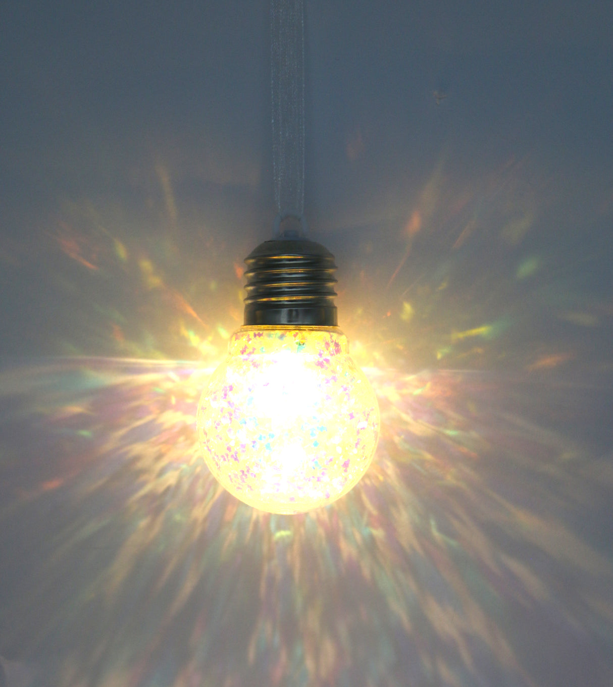 decorative led hanging globe light glitters china "2.7x2"