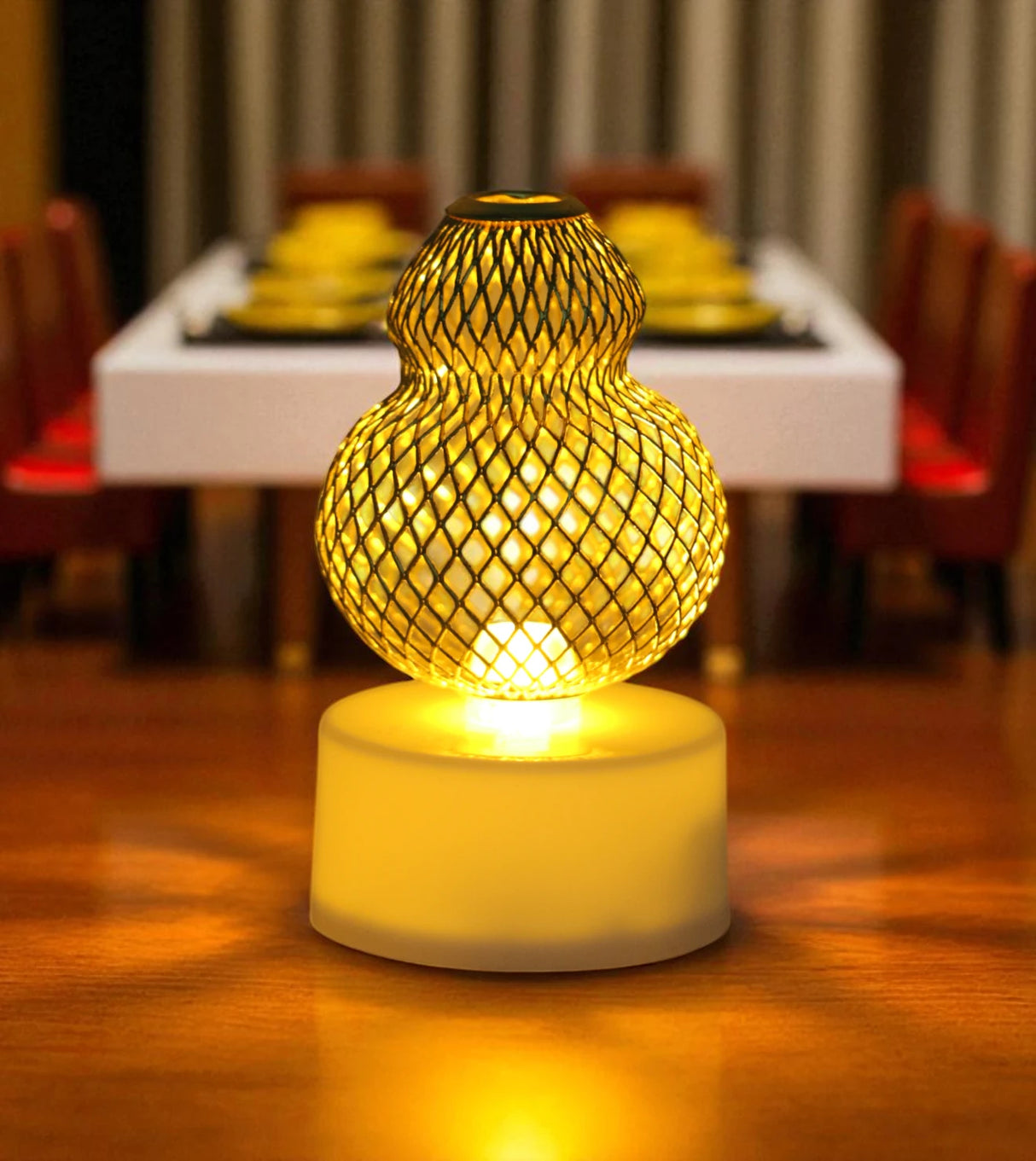 led candle suraahi golden china "2.2x1.4"