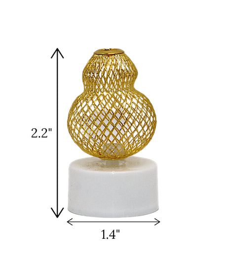 led candle suraahi golden china "2.2x1.4"