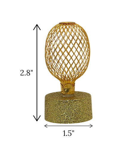 led candle egg shape golden china "2.8x1.5"