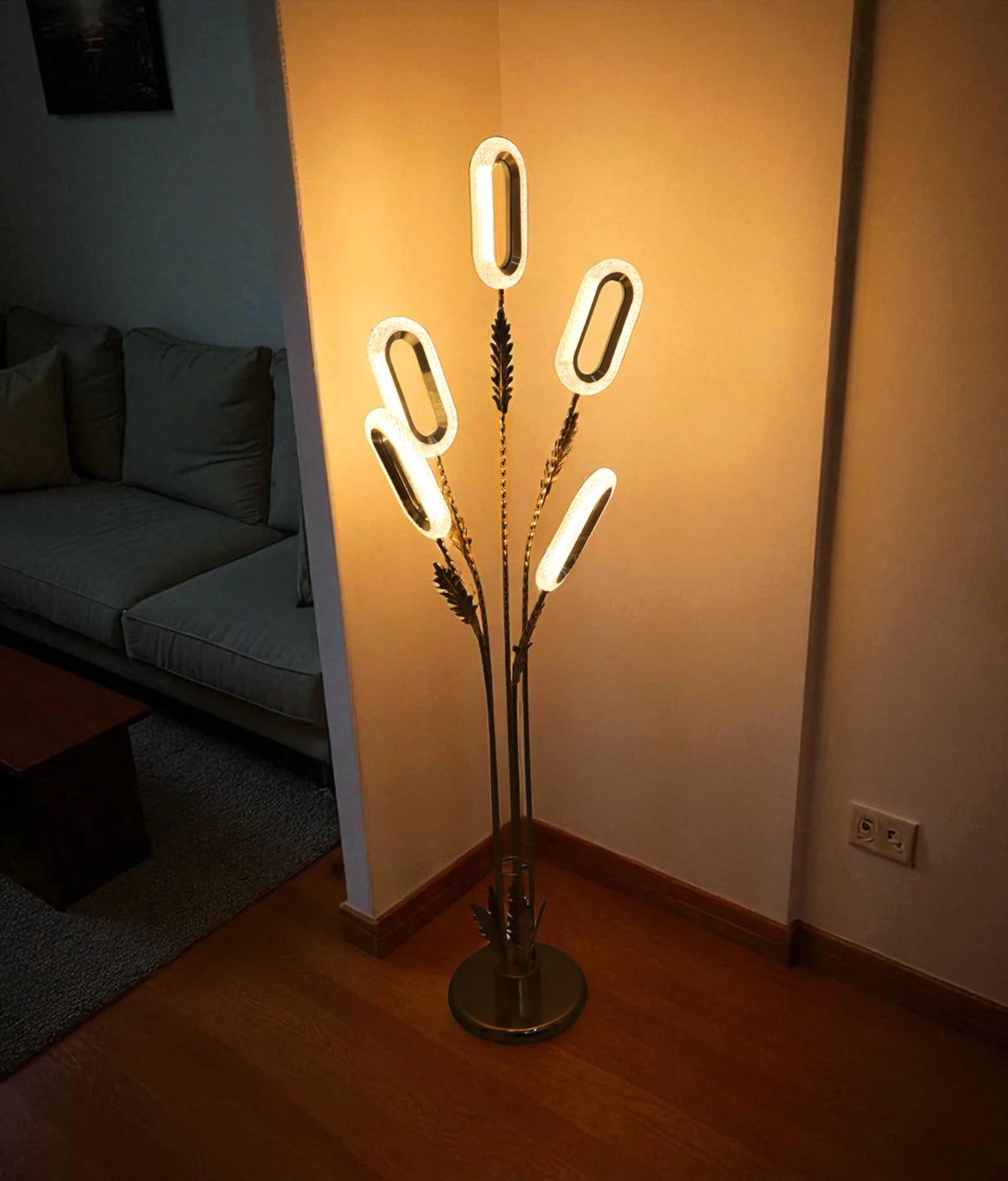 floor lamp metal 5 oval globe china