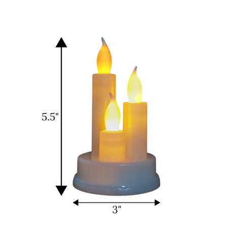 led candle white 3s china "5.5x3"
