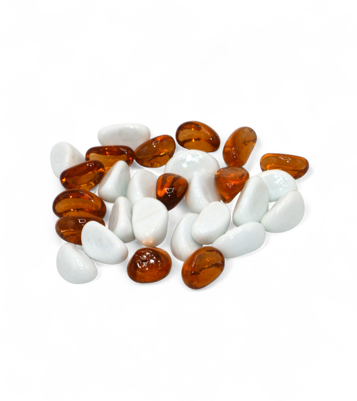 marble & crystal stones white & orange for decoration china