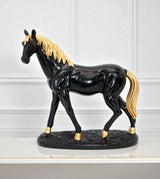 statue horse black & golden china