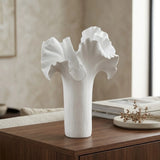 nordic art vase white 13"x9" china