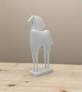 statue horse white china