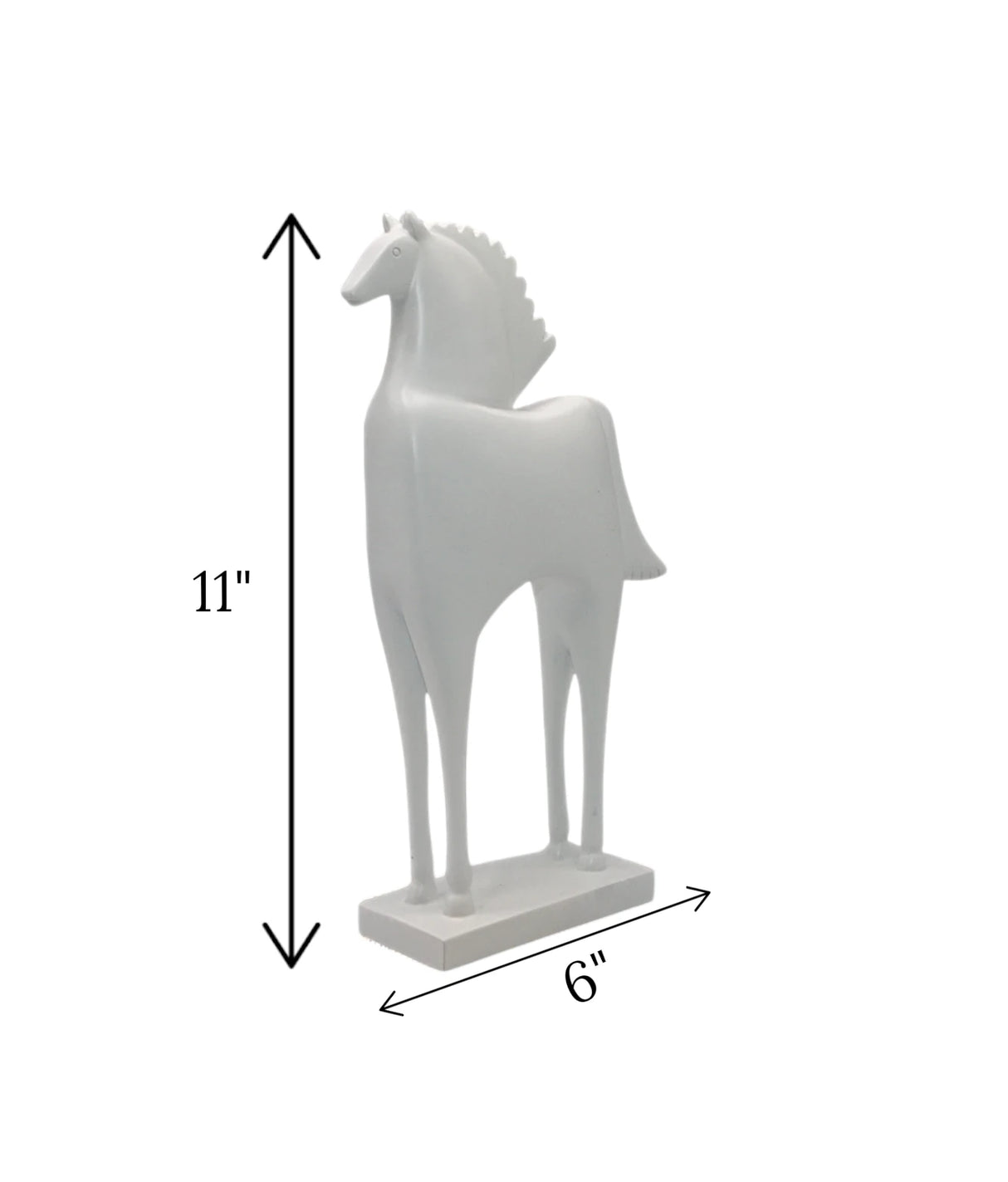 statue horse white china