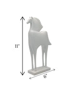 statue horse white china