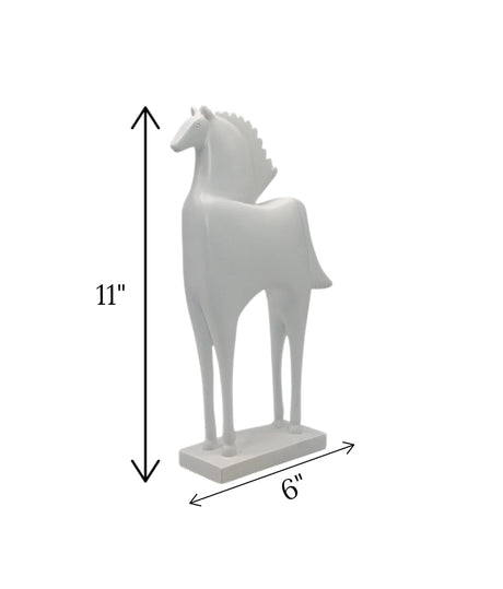 statue horse white china