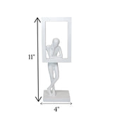 statue man standing rectangle white china