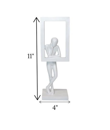 statue man standing rectangle white china