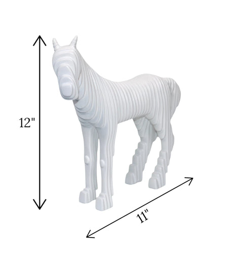 artistic statue horse white china