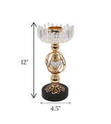metal candle stand with crystal candy medium china "12x4.5"