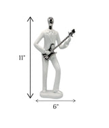 statue musician white china