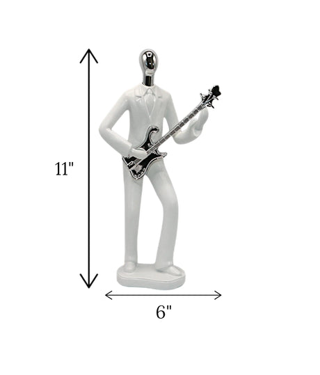statue musician white china