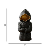 statue faceless decor black 11"x5" china