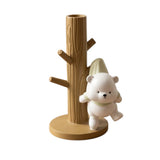 cute resin bear key holder yellow 10"x7" china
