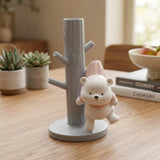 cute resin bear key holder pink 10"x7" china