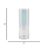 glass tube vase multi shine large 12''x4'' china