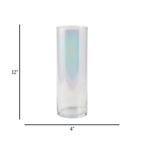 glass tube vase multi shine large 12''x4'' china