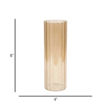 glass vase golden shine medium china"8x4"