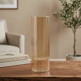 glass vase golden shine medium china"8x4"