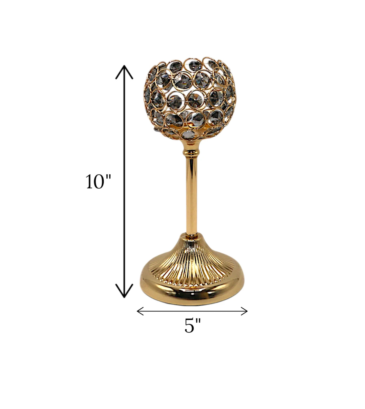 candle stand fancy medium china "10x5"