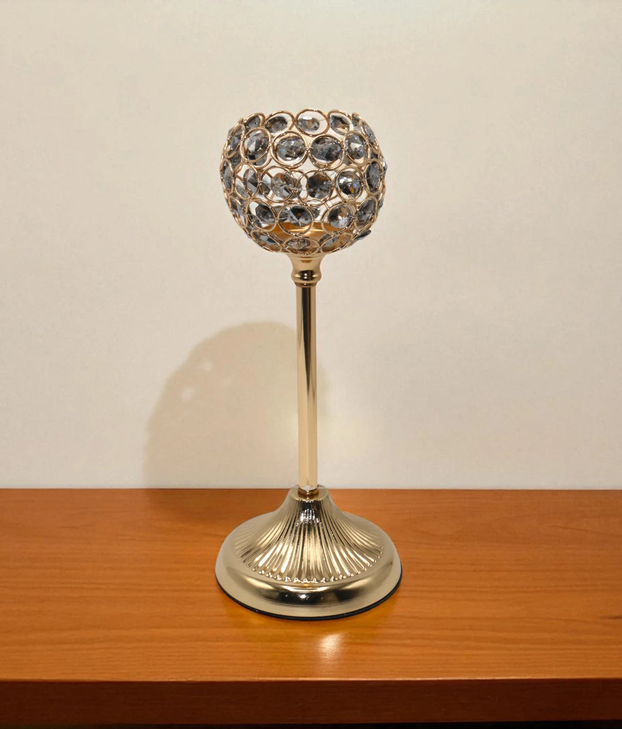 candle stand fancy large china "12x5"